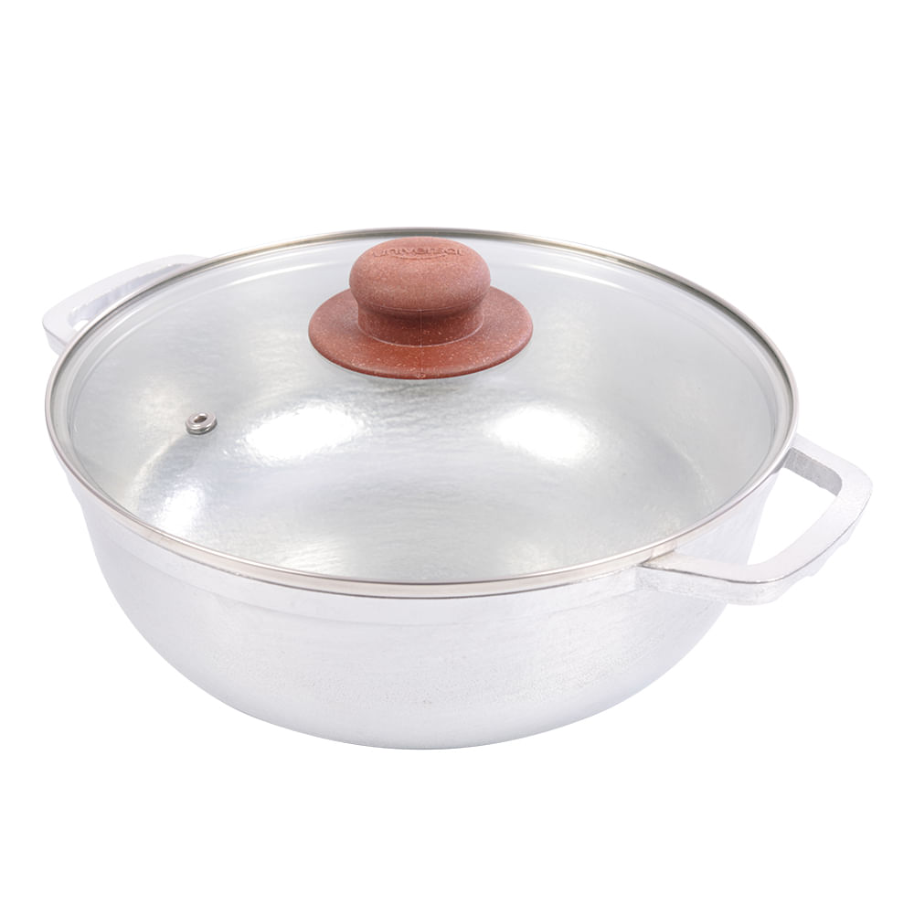 Caldero con tapa de vidrio