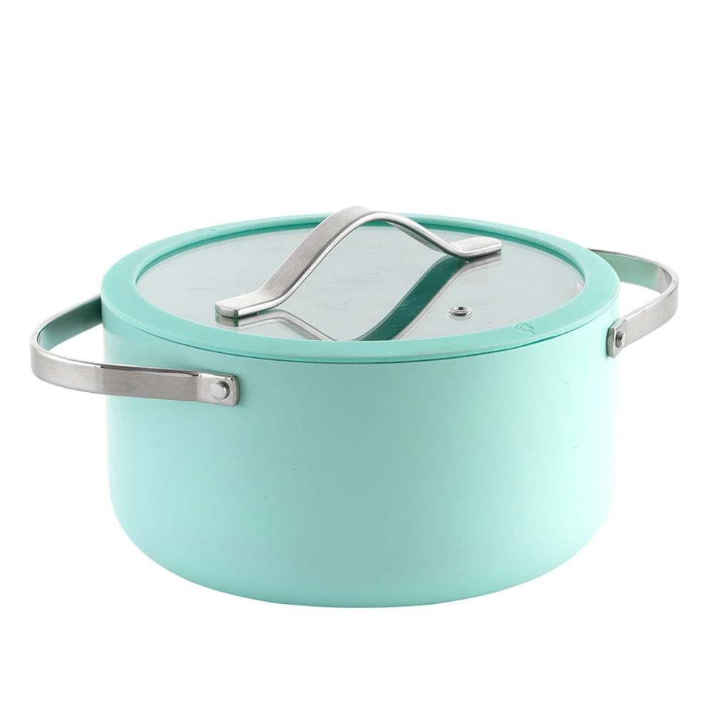 OLLA 24 CM CON TAPA DE VIDRIO MENTA UNIVERSAL