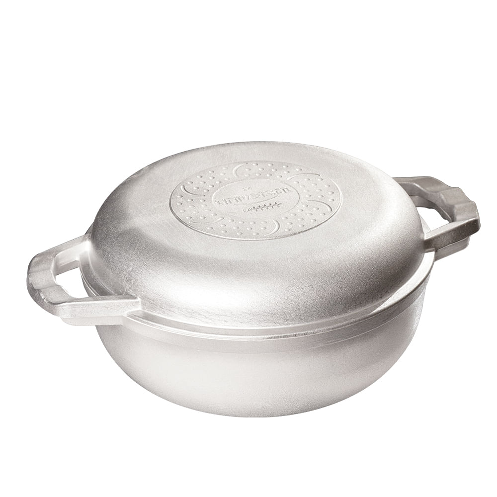 Caldero  Multifuncional UNIVERSAL 24 centímetros, Tapa multifuncional/ Tapa Fundida/ Aluminio/ Ecologico/ Freir/ Arroces/ Asar