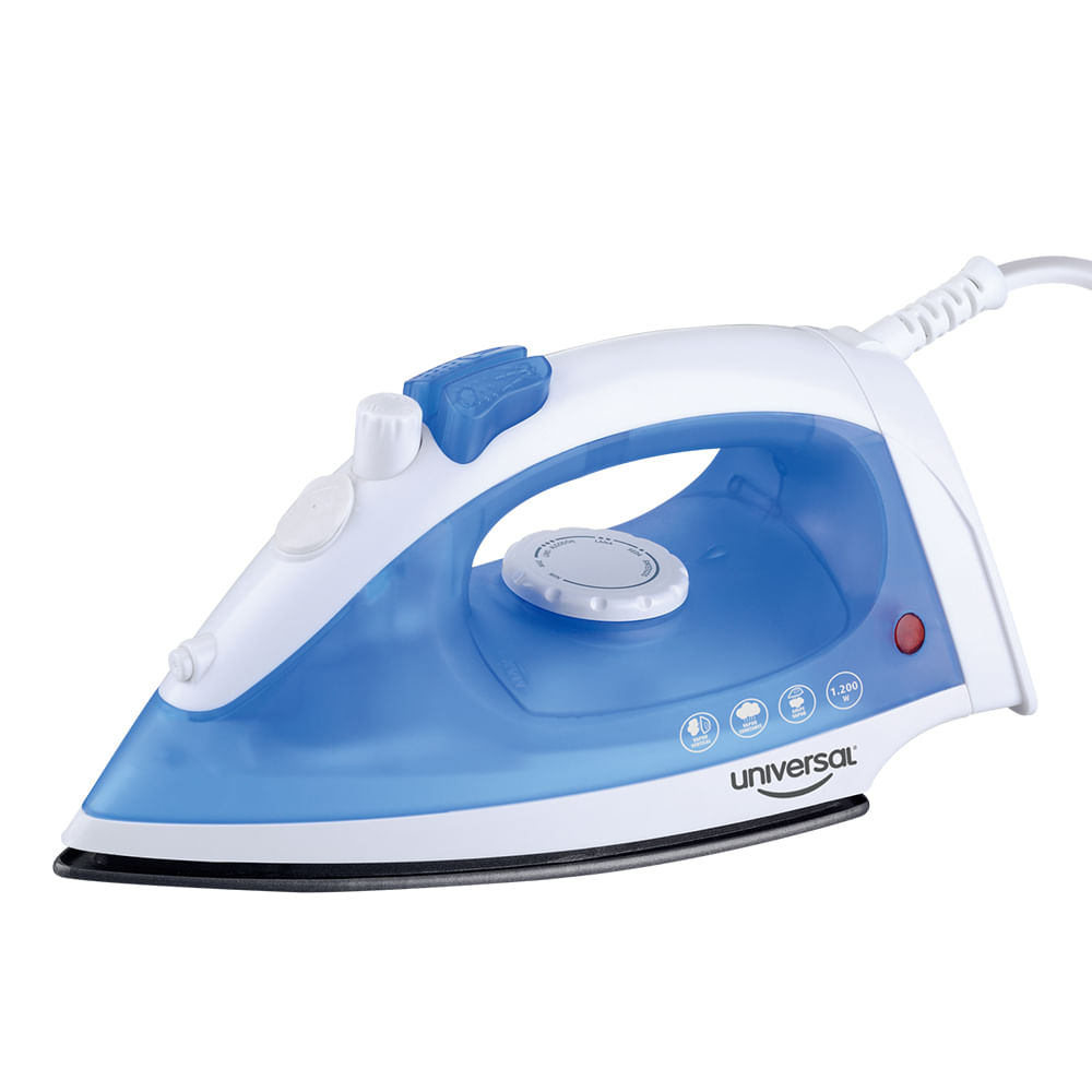 Plancha a Vapor Extralite con 19 salidas de vapor, 3 niveles de temperatura, superficie en aluminio con recubrimiento antiadherente