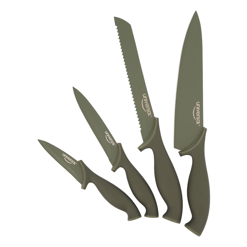 Set x4 Cuchillos Cuarzo UNIVERSAL