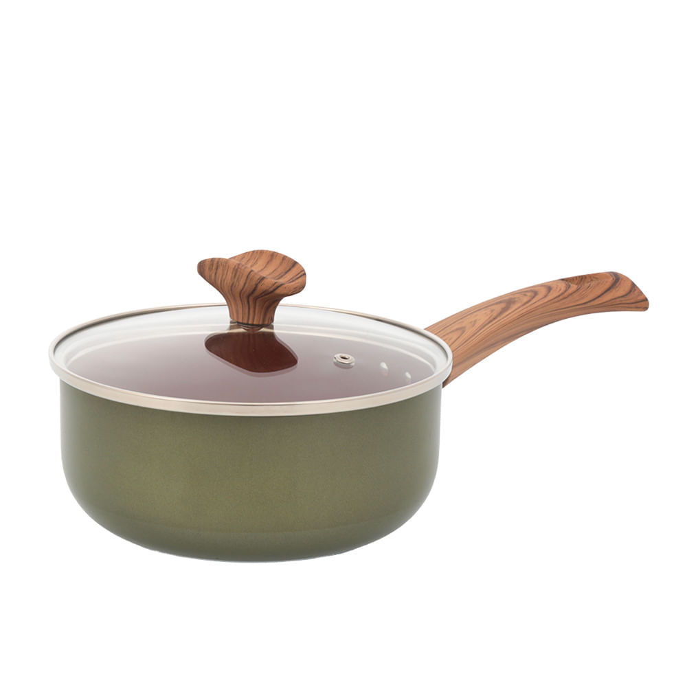 PEROL CUARZO 18 CM + TAPA DE VIDRIO