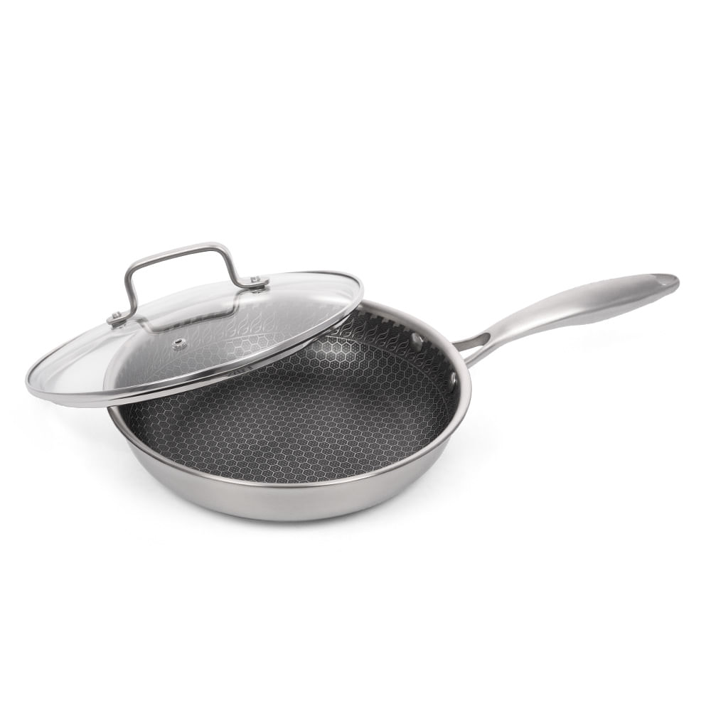SARTÉN ANTIADHERENTE HÍBRIDO 24 CM + TAPA