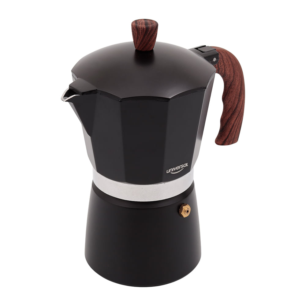 Cafetera Moka Rustik Black de 300 ml Universal
