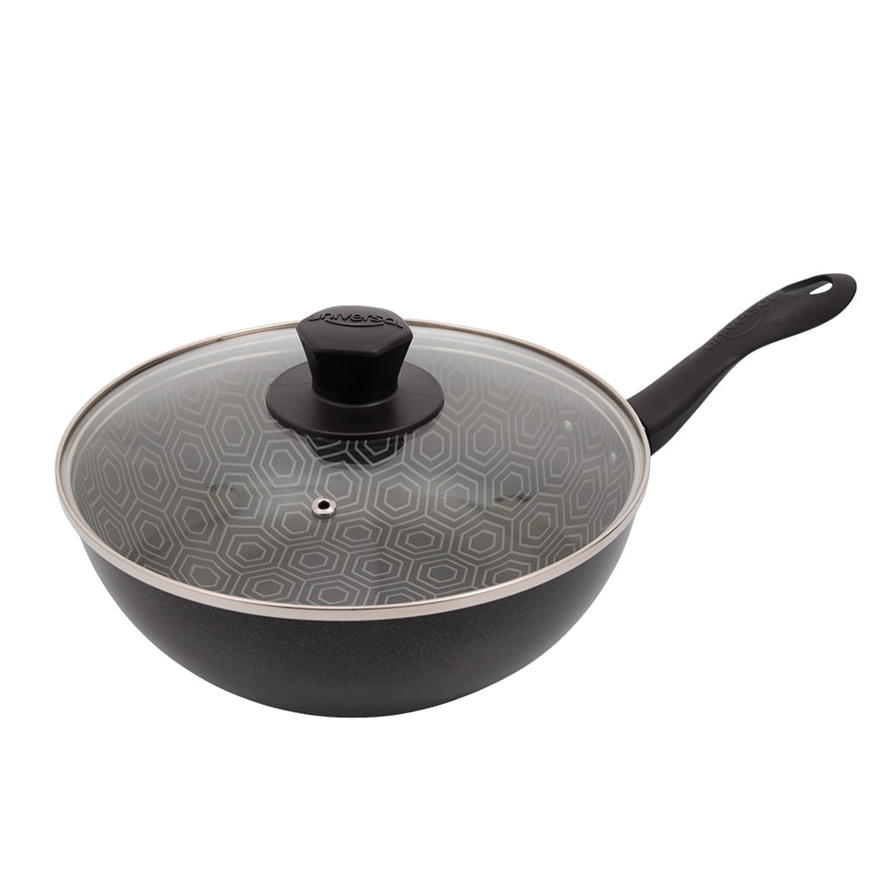 Wok 6 Ultra de 24 cm + tapa de vidrio