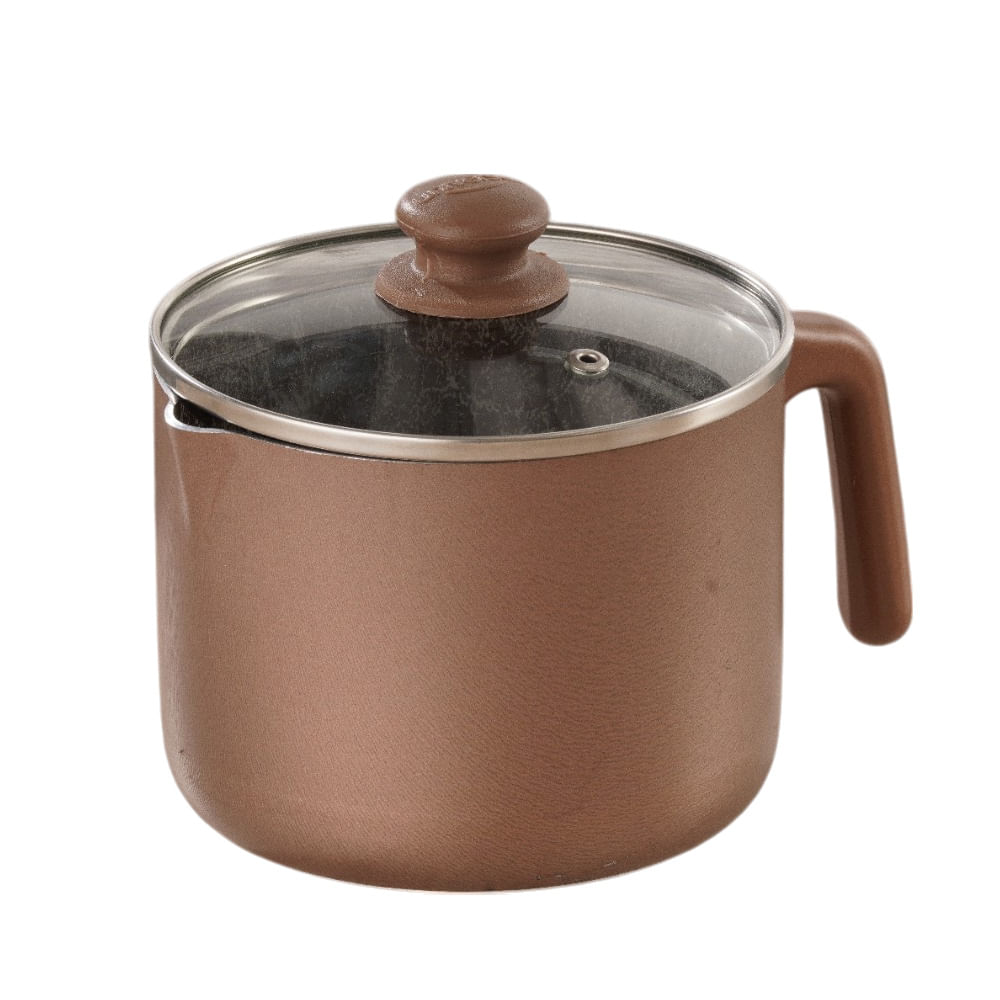 Jarro lechero Ambar + tapa de vidrio