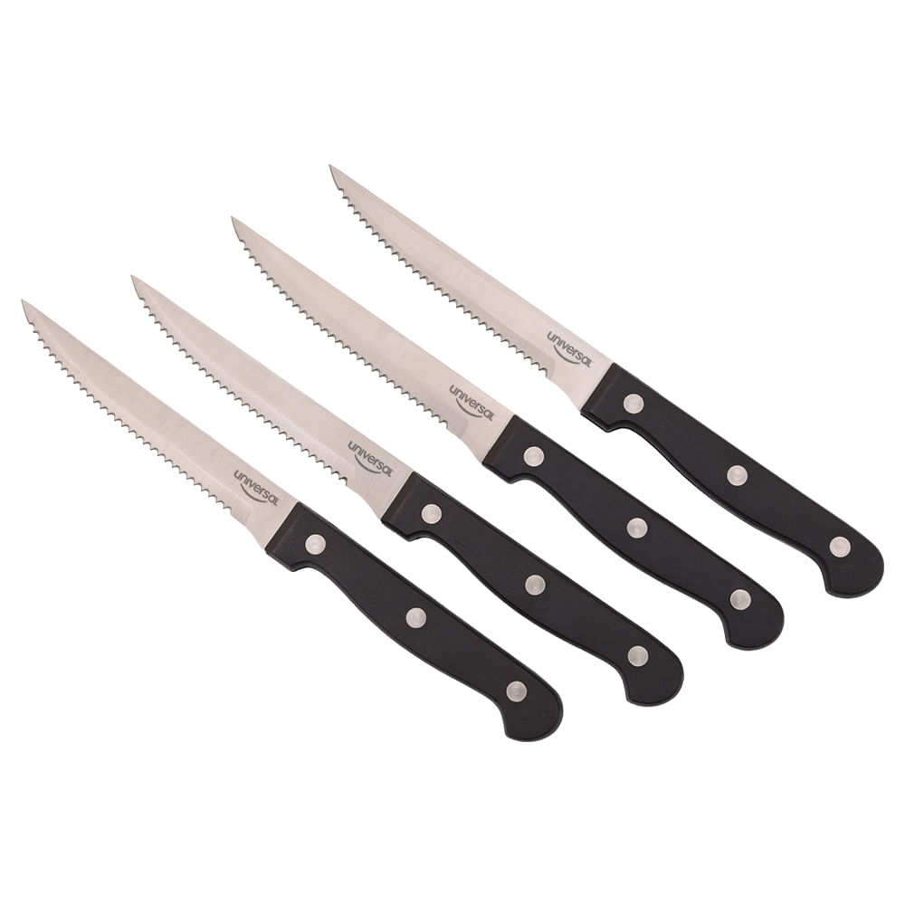 Set x4 cuchillos con sierra Universal