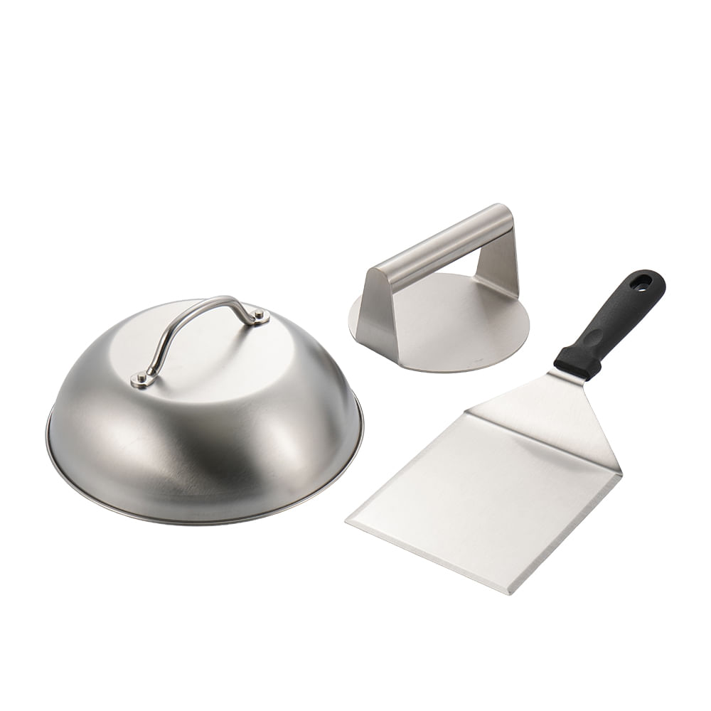 SET HAMBURGUESERO INOX PRO