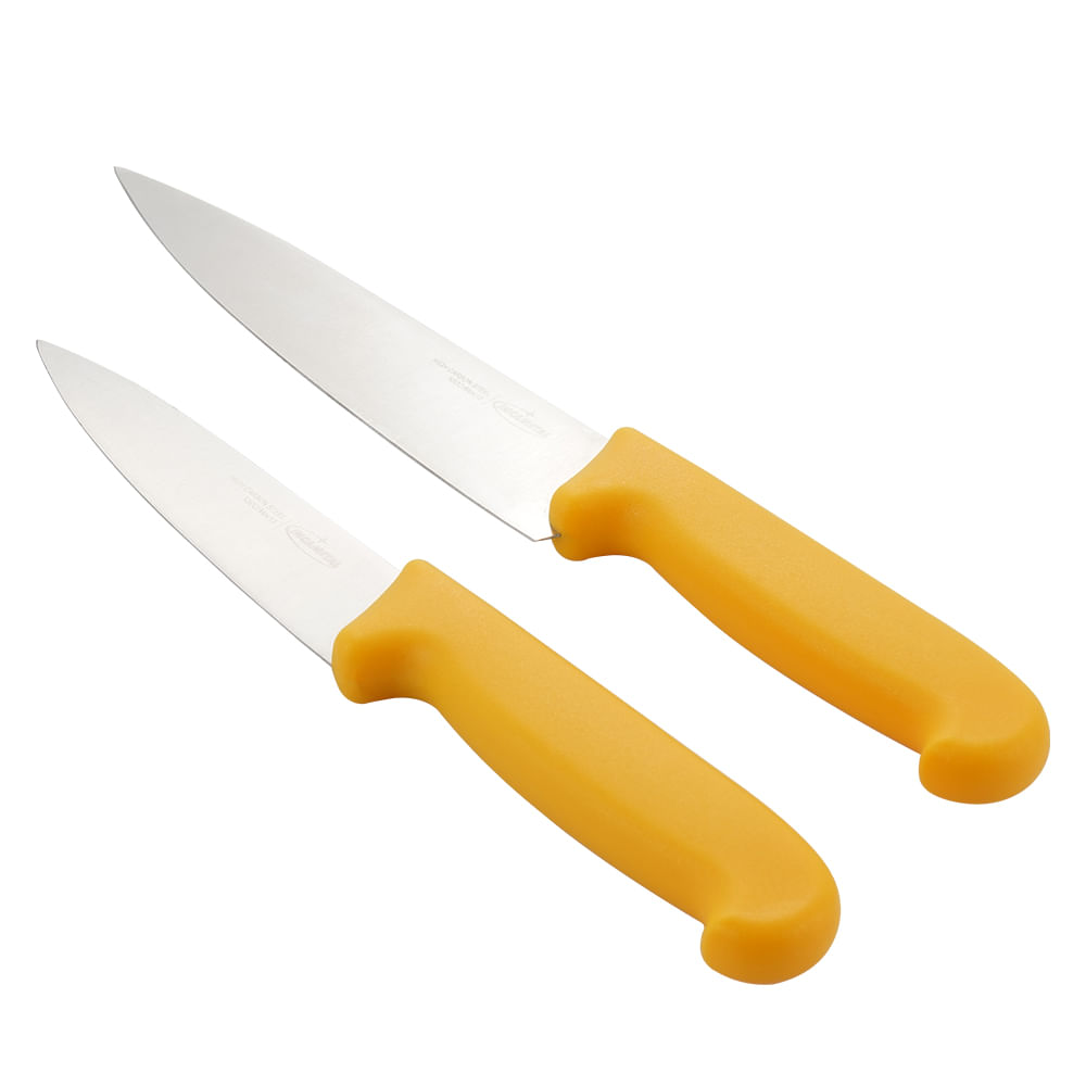 SETX2 CUCHILLOS PRO AMARILLO 6" Y 8"