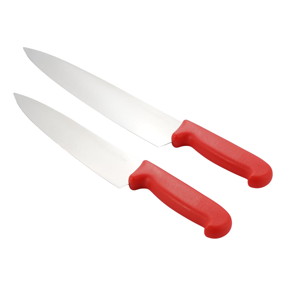 SETX2 CUCHILLOS PRO ROJO 10" Y 12"