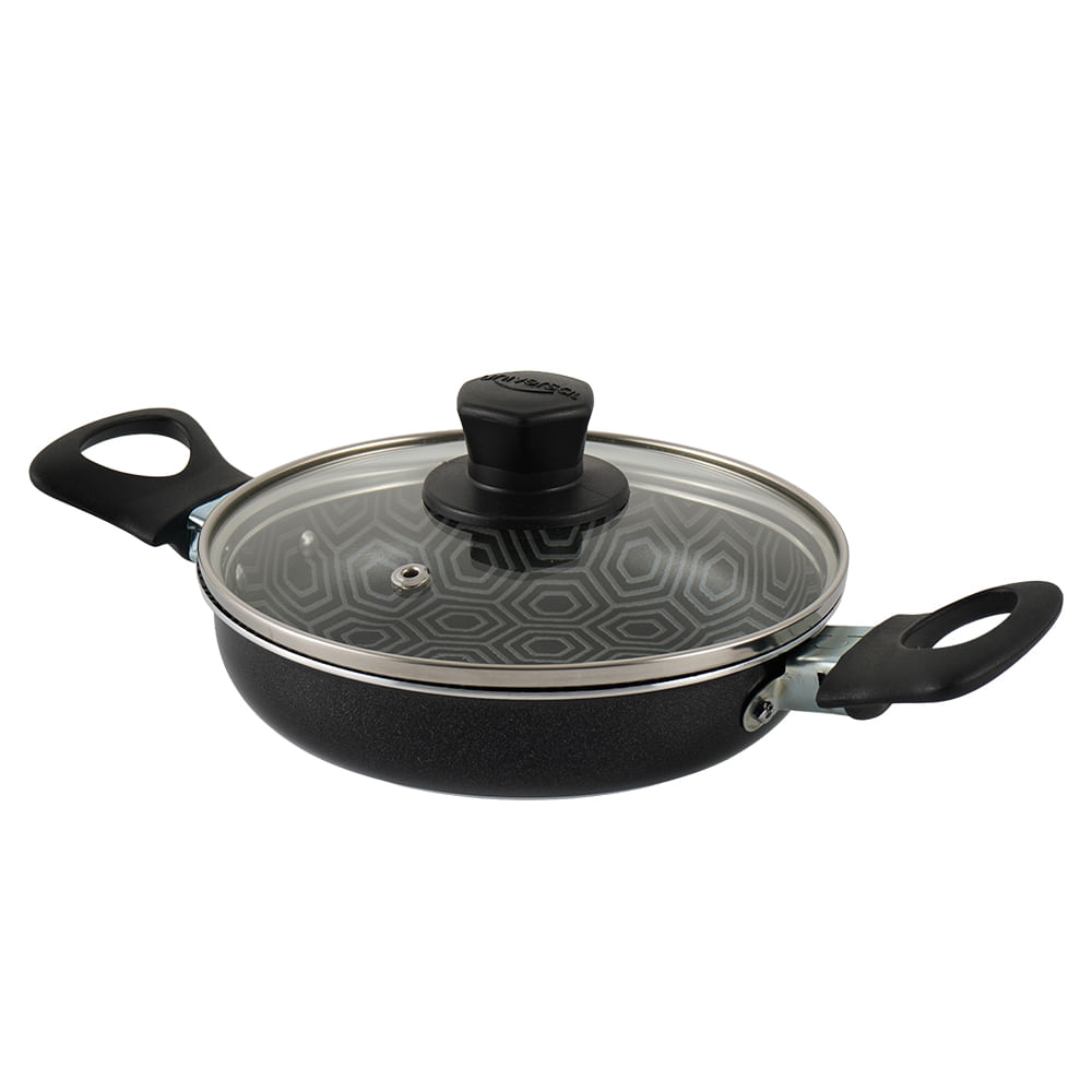 CACEROLA 6 ULTRA 16 CM CON ASAS MAS TAPA DE VIDRIO