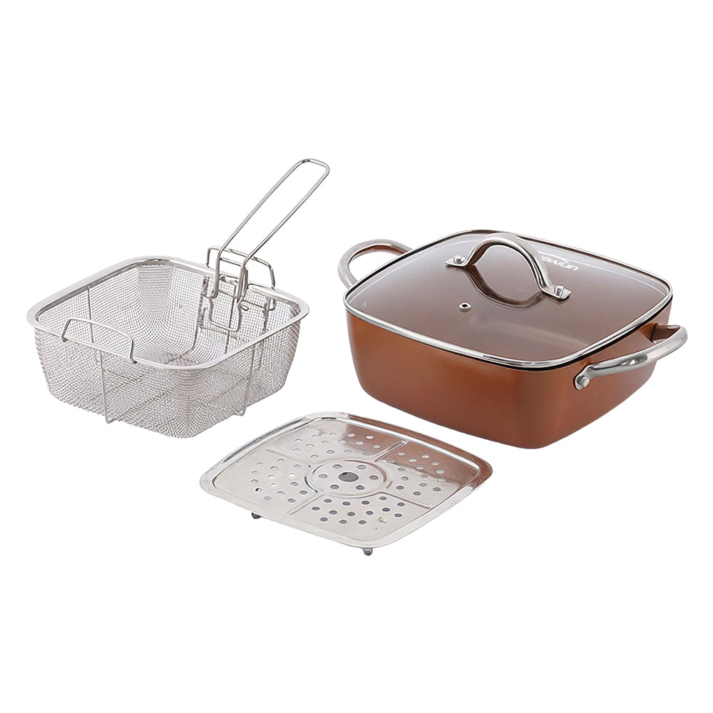 Sartén multifuncional cuadrado