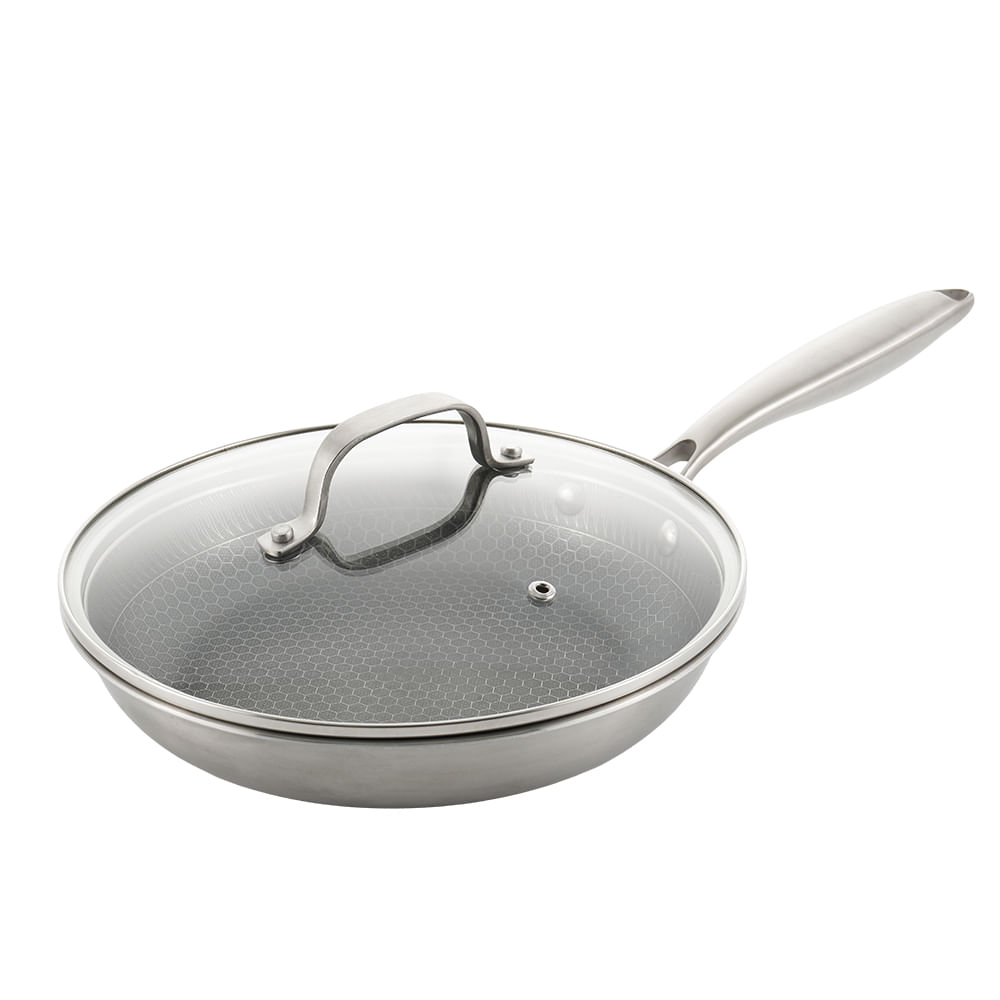 Sartén híbrido 24 cm + tapa de vidrio